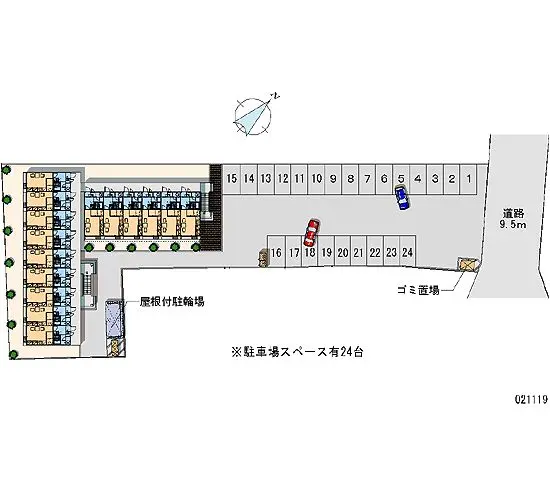 ★手数料０円★弘前市取上５丁目　月極駐車場（LP）